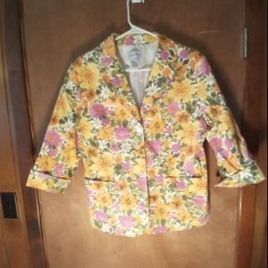 Jaclyn Smith flower blazer
